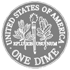 United States of America dime logo.